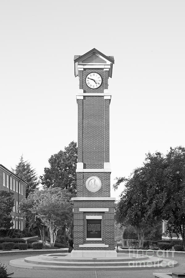 Architecture Photograph - Winston- Salem State University Clock Tower by University Icons