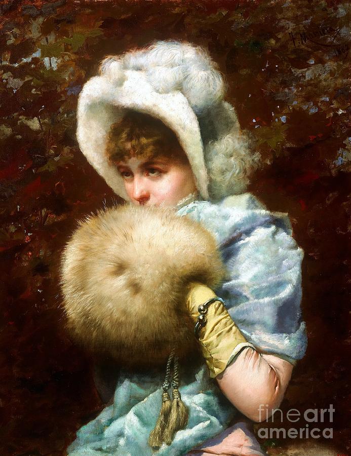 Winter Painting - Winter - 1882 by Thea Recuerdo