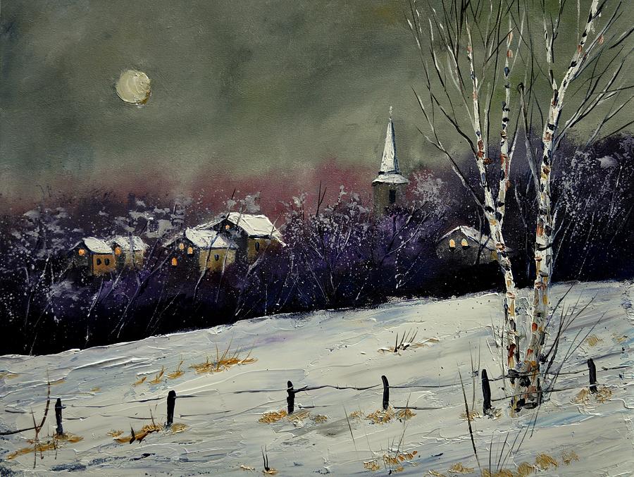 Winter Painting - Winter 452121 by Pol Ledent
