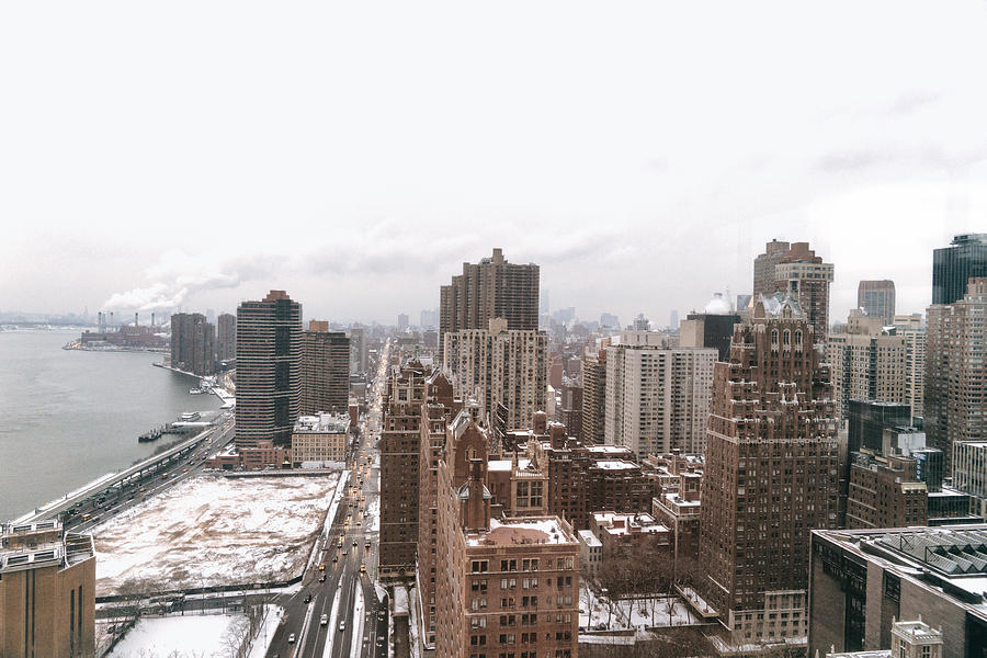 New York City Photograph - Winter Afternoon - Above New York City by Vivienne Gucwa