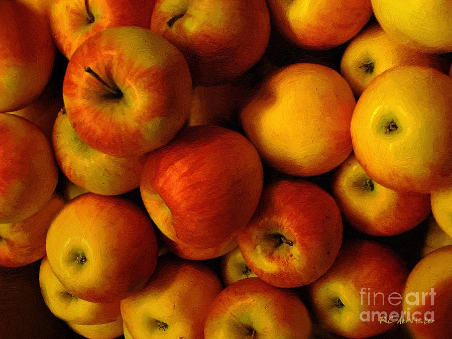 Winter Apples Painting by RC DeWinter