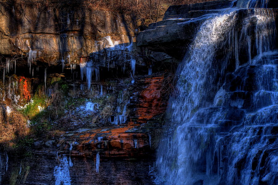 Winter at Brandywine Falls Photograph by David Dufresne