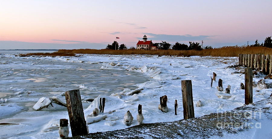 Winter At East Point Lighthouse  Photograph by Nancy Patterson
