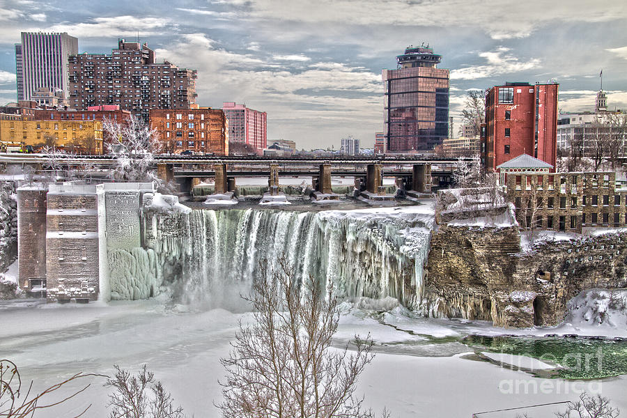 Winter Photograph - Winter at High Falls by William Norton