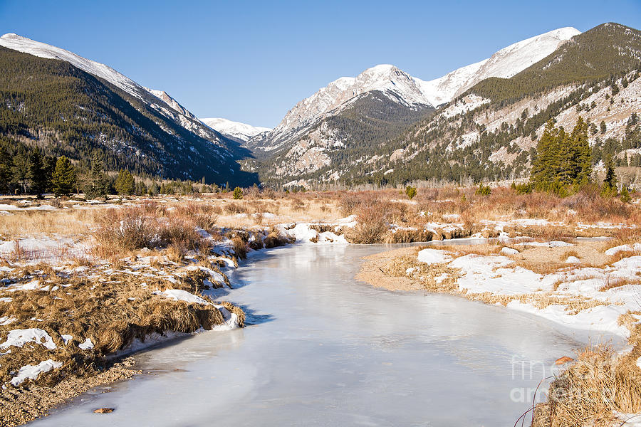 Winter at Horseshoe Park in Rocky Mountain National Park Photograph by Fred Stearns