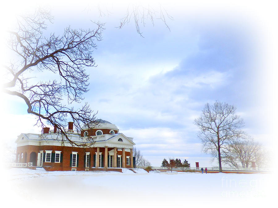 Winter at Monticello Photograph by Jean Wright