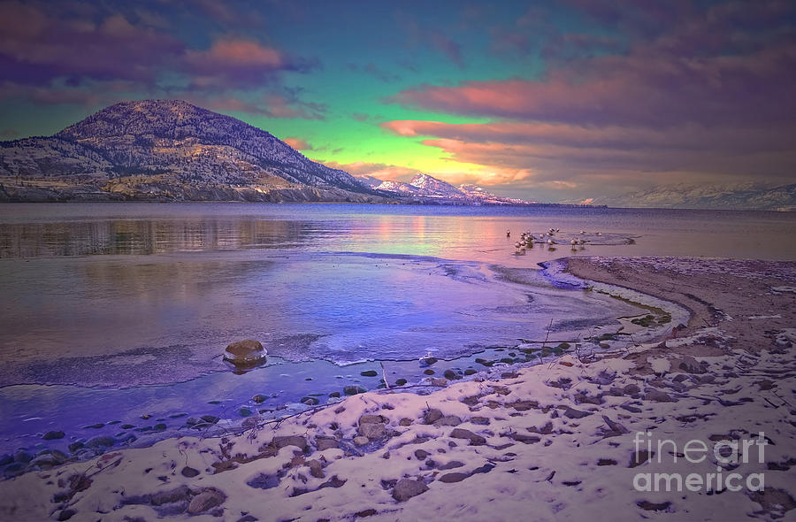 Winter At Okanagan Lake Photograph by Tara Turner