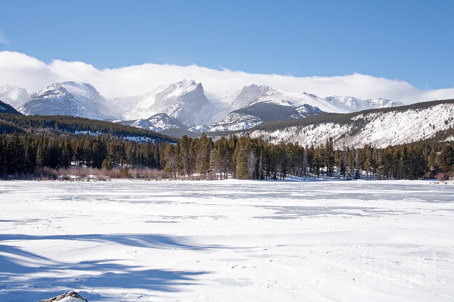 Winter at Sprague Lake in Rocky Mountain National Park Photograph by Fred Stearns