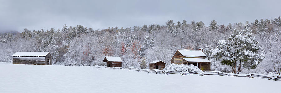 Winter Photograph - Winter at the Dan Lawson Place by Yoder Images