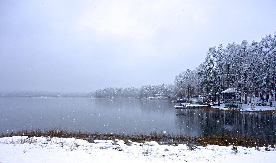 Winter Photograph - Winter at the Lake by Norma Brock