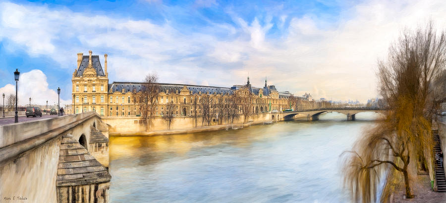 Winter at the Louvre in Paris Photograph by Mark Tisdale