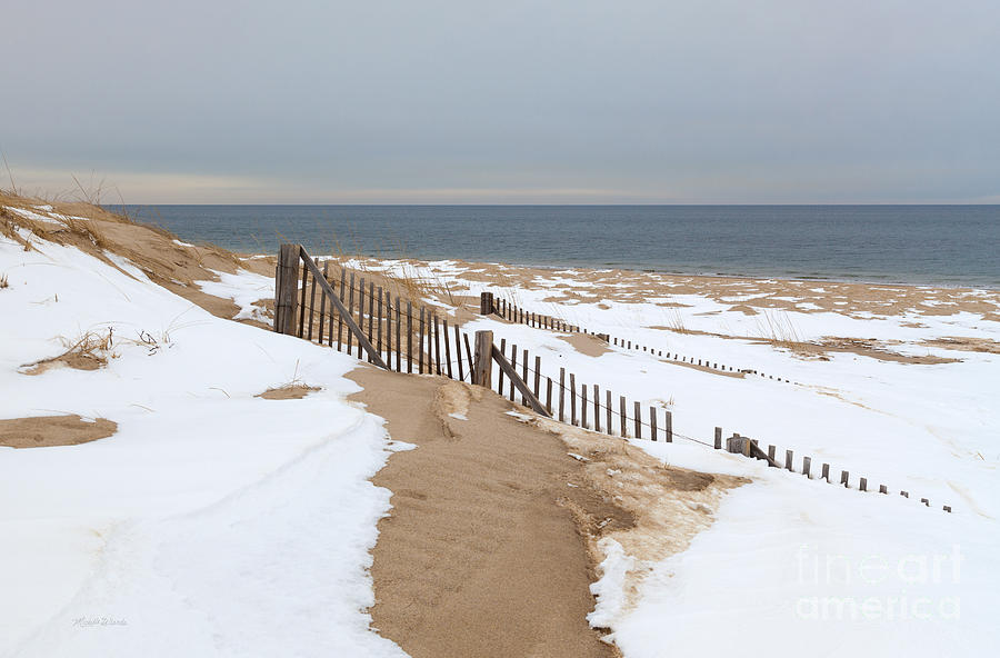 Beach Photograph - Winter at the Shore by Michelle Constantine