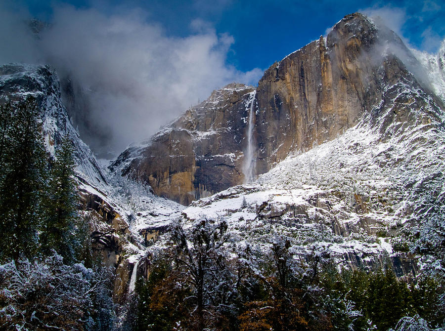 Winter at Yosemite Falls Photograph by Bill Gallagher