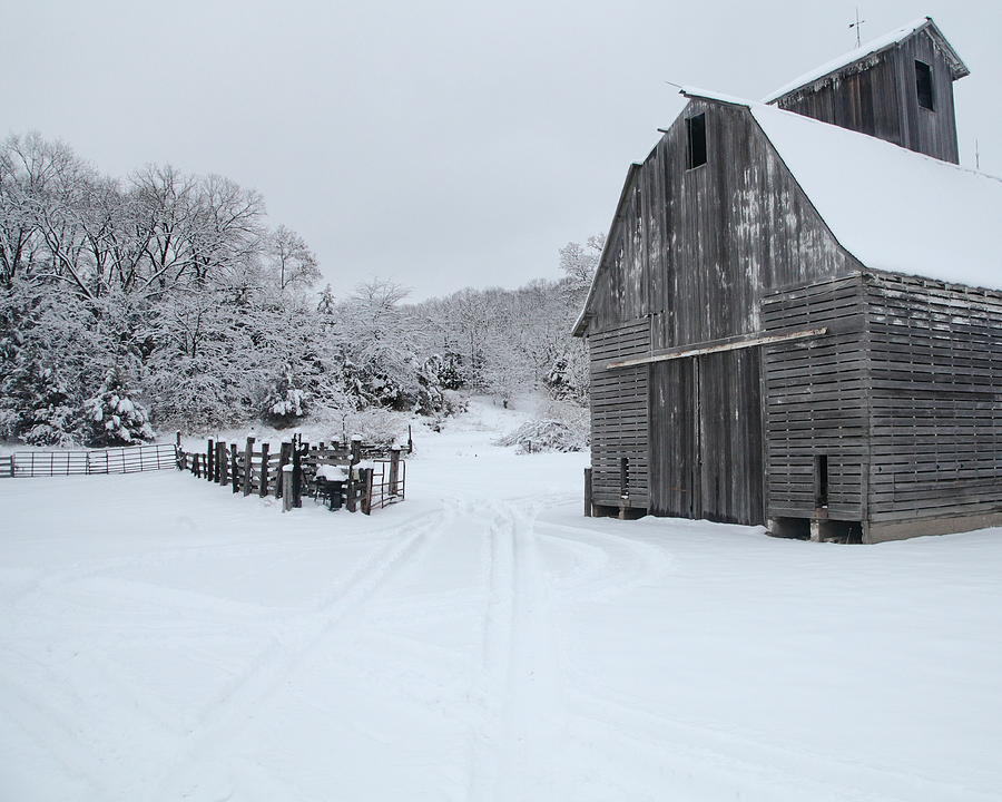Winter Barn 2 Photograph by Coby Cooper
