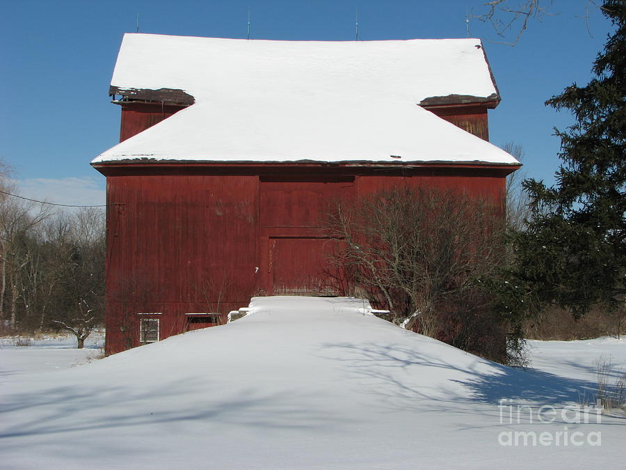 Winter Barn 2 Photograph by Michael Krek