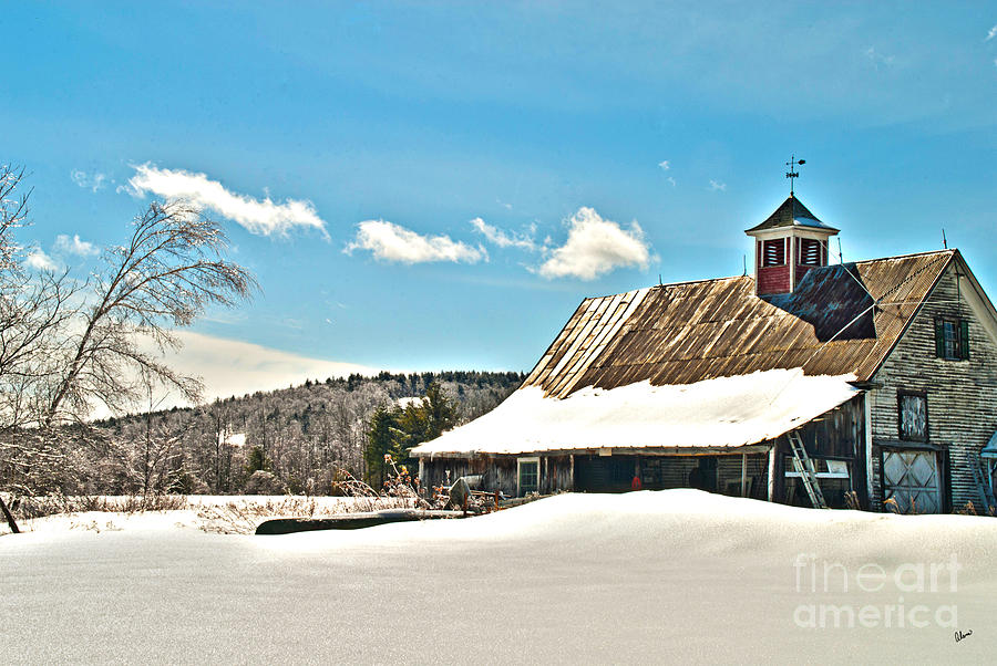 Winter Barn Photograph by Alana Ranney