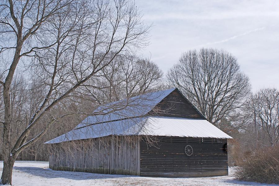 Winter Barn Photograph by Bill TALICH