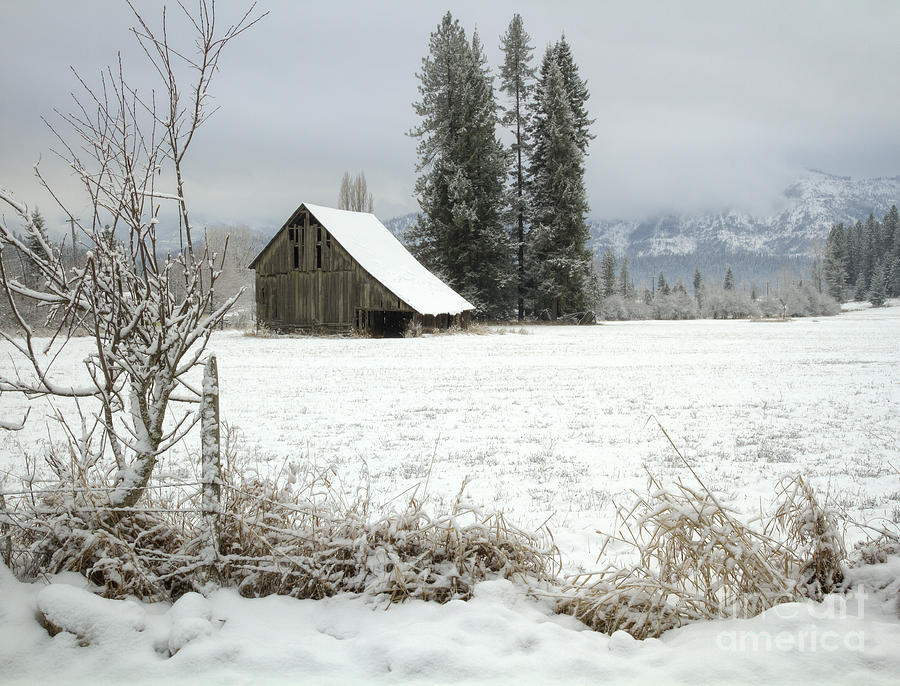 Winter Barn Photograph by Idaho Scenic Images Linda Lantzy