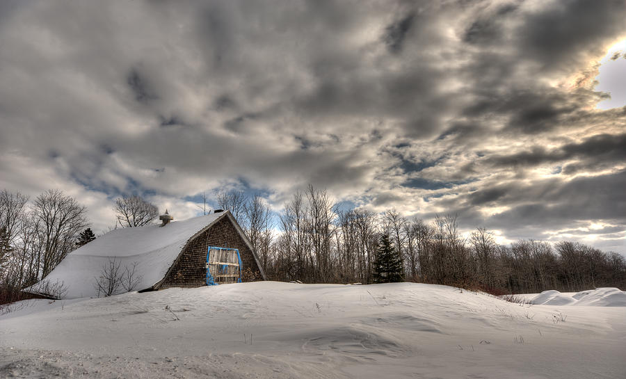 Winter Photograph - Winter Barn by Jeff Clark