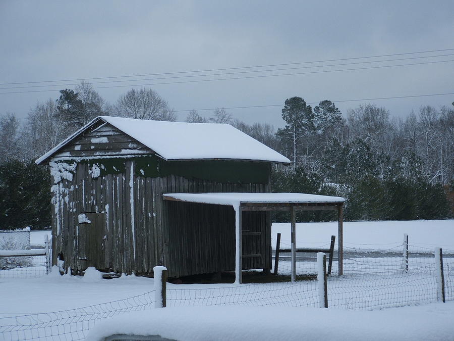 Barn Photograph - Winter Barn by Nelson Watkins