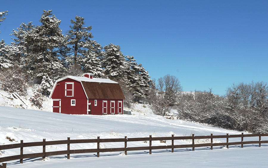 Winter Barn Photograph by Paula Contreras - Fine Art America