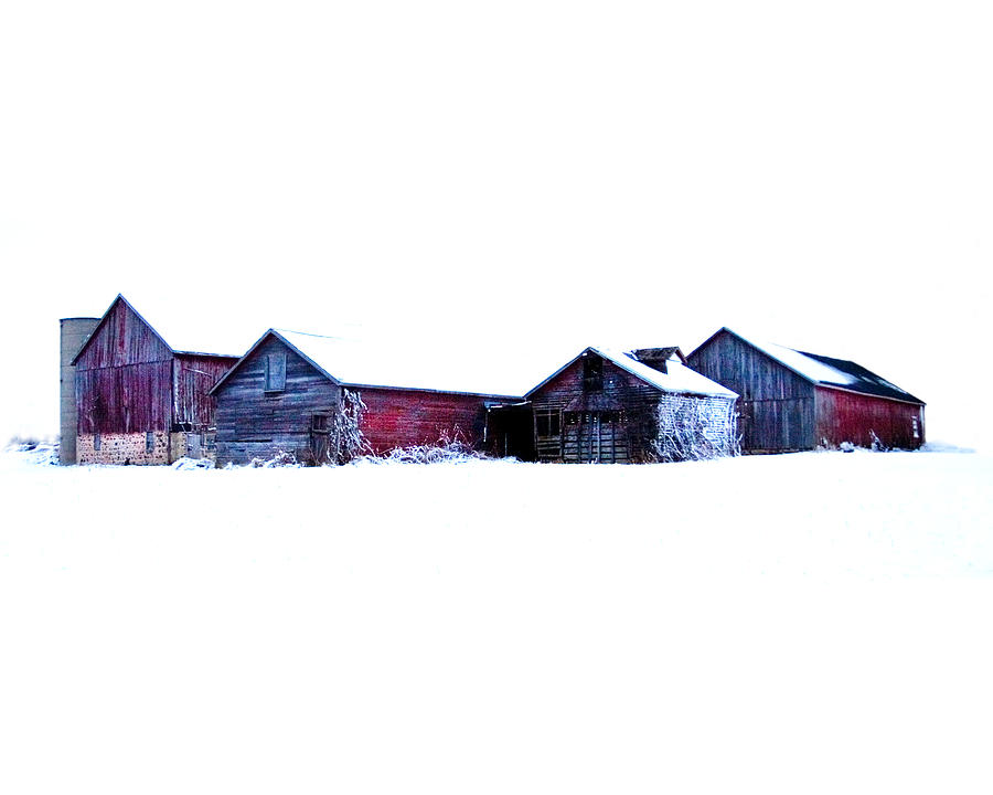 Barn Photograph - Winter Barns by Jeff Klingler
