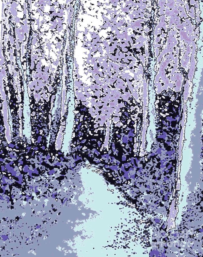 Tree Painting - Winter Beauty by Hazel Holland
