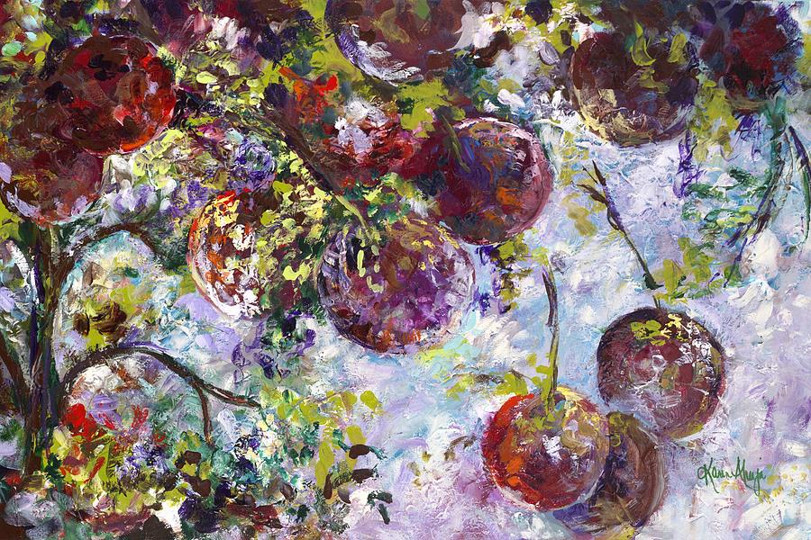 Winter Berries Painting by Karen Ahuja