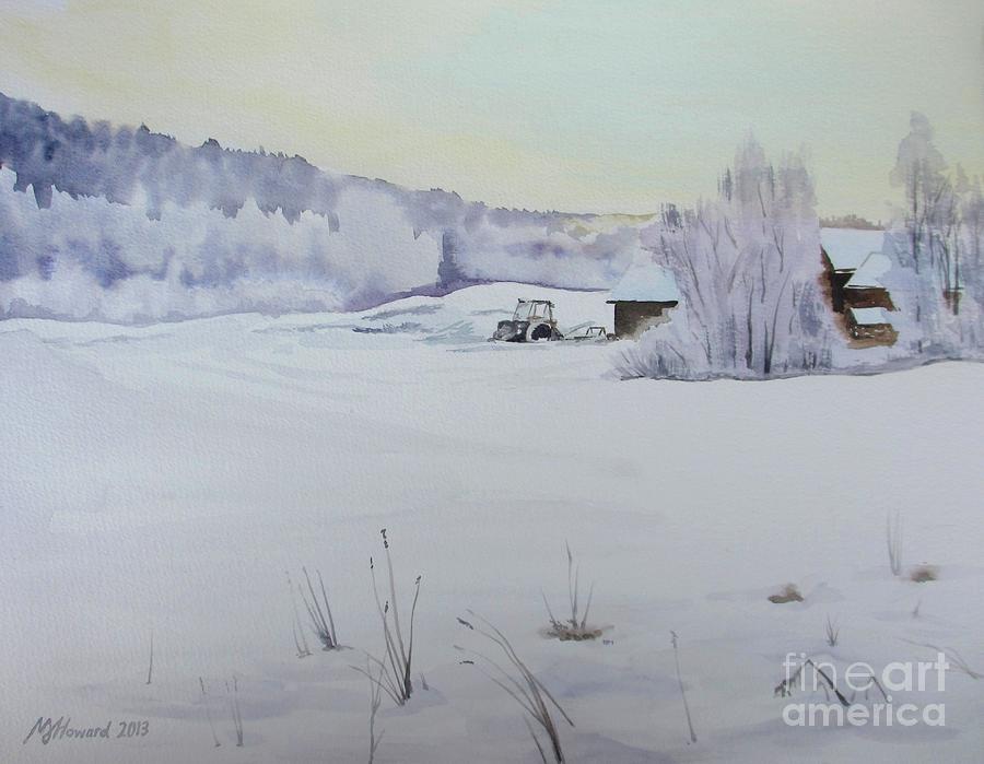 Winter Blanket Painting by Martin Howard
