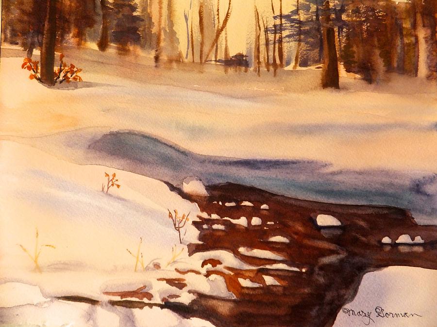 Winter Blanket Painting by Mary Gorman