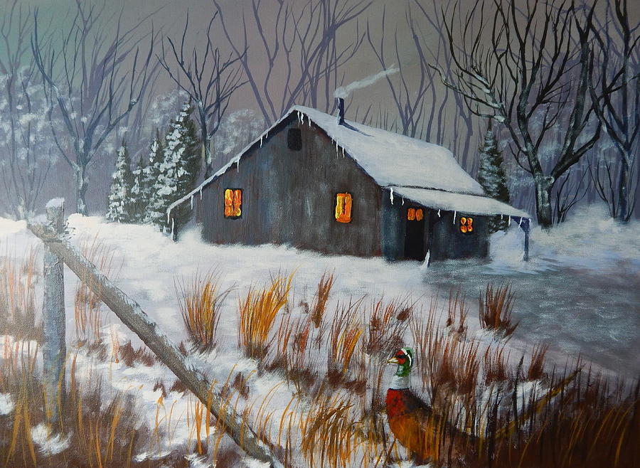Winter Bliss Painting by Robert Clark