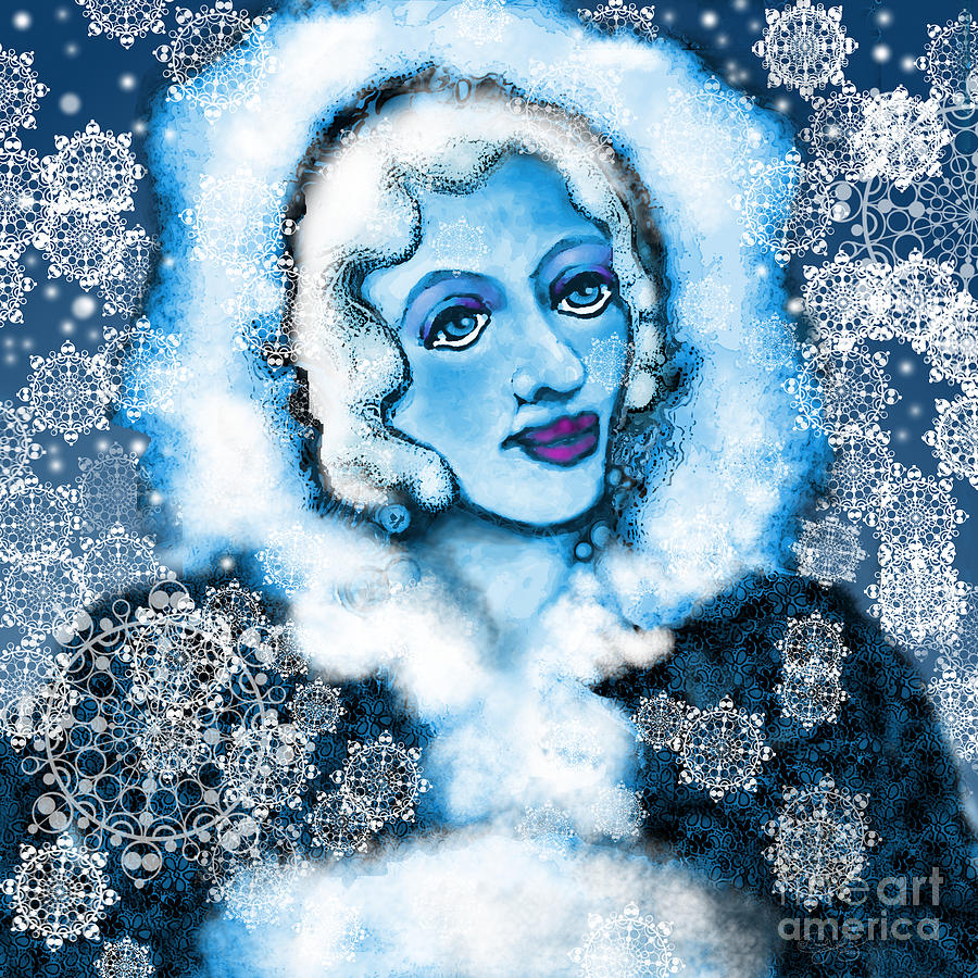 Winter Digital Art - Winter Blues by Carol Jacobs