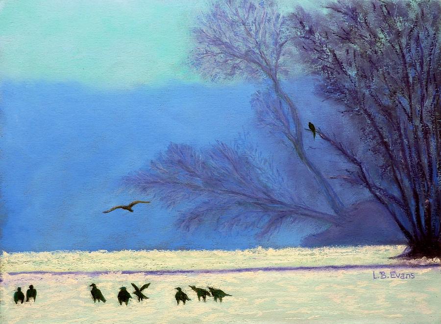 Winter Blues Painting by Lynda Evans