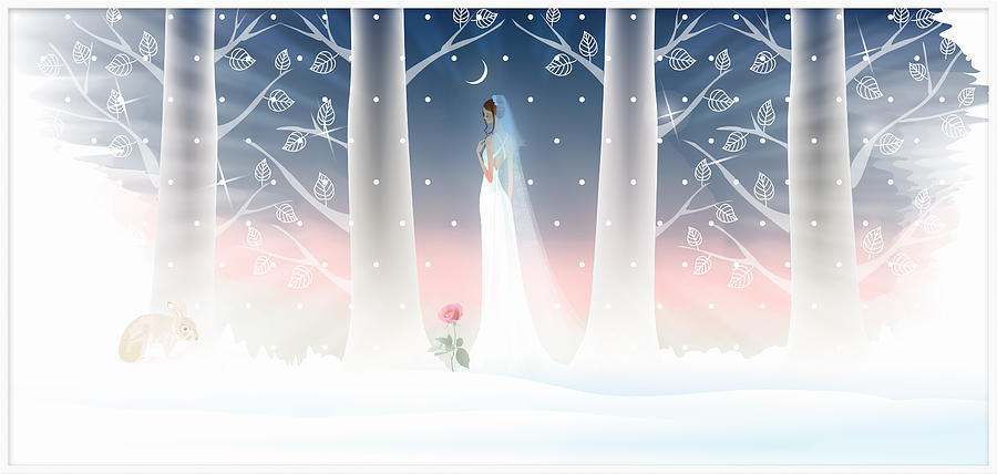 Winter bride Digital Art by Harald Dastis