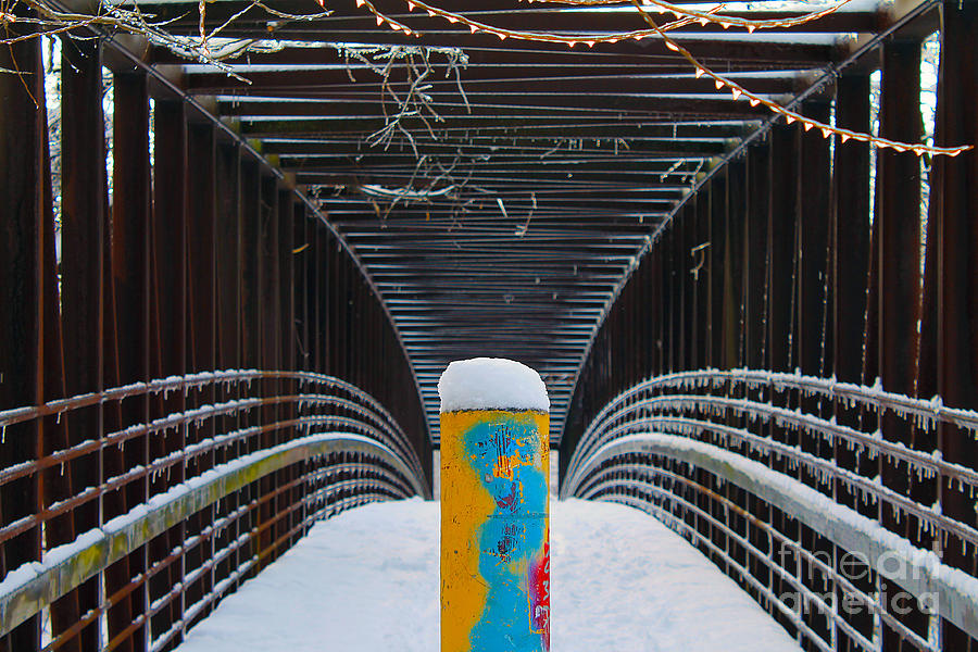 Winter Bridge Photograph by Nina Silver