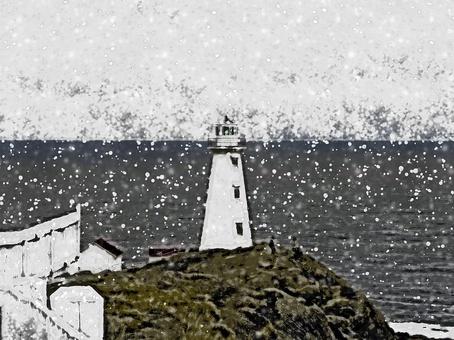 Winter Cape Spear Lighthouse Photograph by Zinvolle Art
