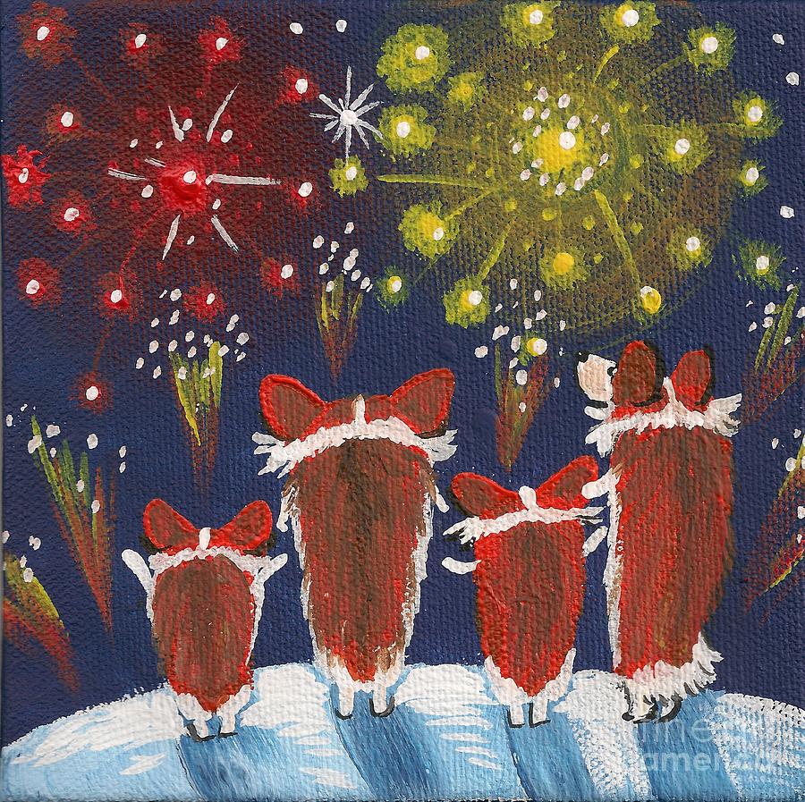 Winter Celebration Painting by Margaryta Yermolayeva