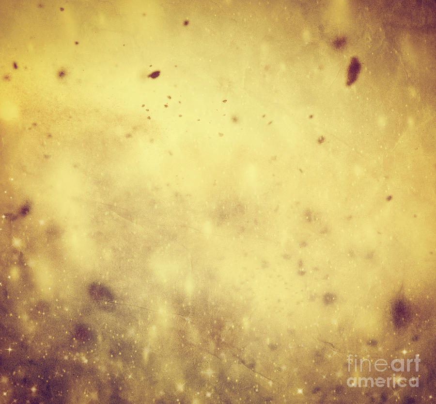 Winter Christmas gold vintage background Photograph by Michal Bednarek