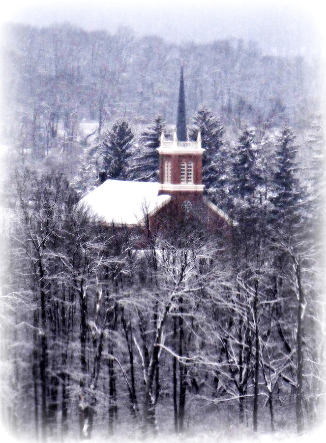Winter Church Photograph by Dark Whimsy
