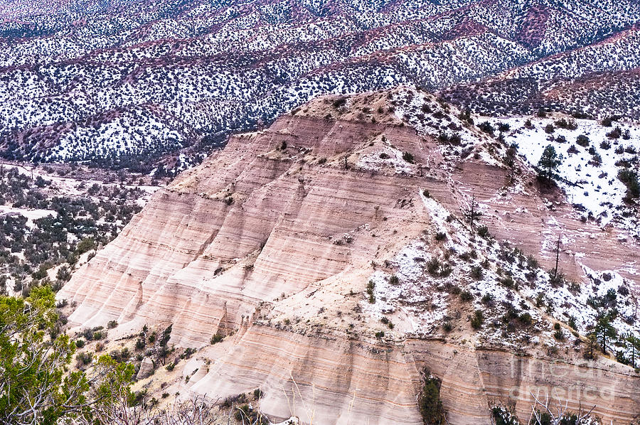 Albuquerque Photograph - Winter Colors at Kasha Katuwe Tent Rocks by Ellie Teramoto