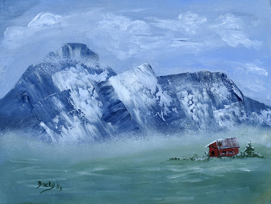 Winter Comes To The Valley Painting by Donna Blackhall