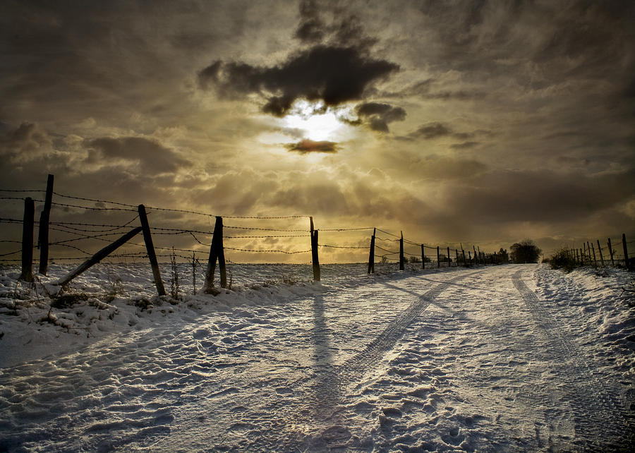 Sunset Photograph - Winter Contrasts by Adrian Campfield