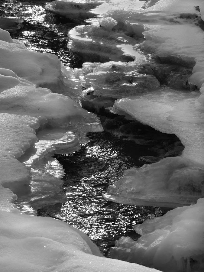Winter Creek Flow Photograph by David T Wilkinson