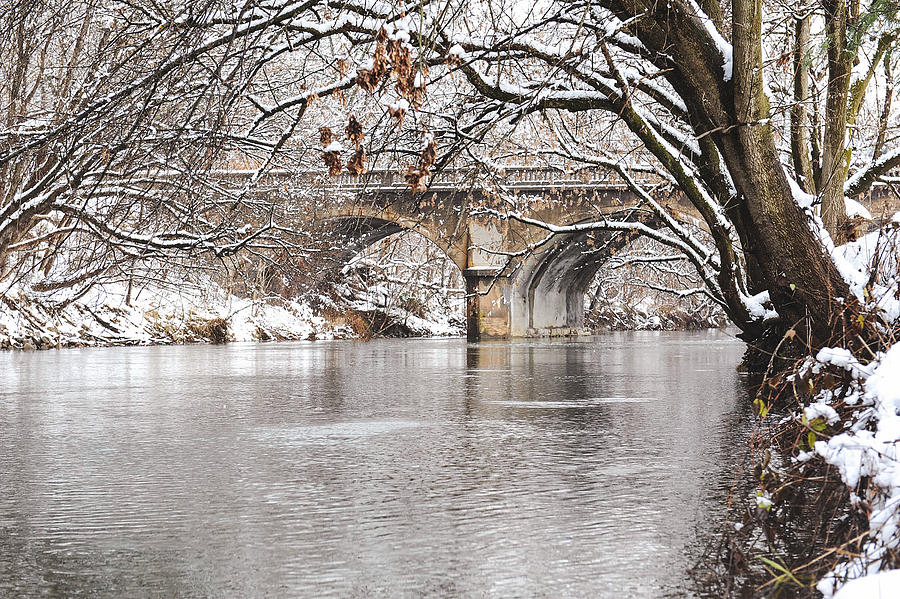 Winter Creek Photograph by Kelley Nelson
