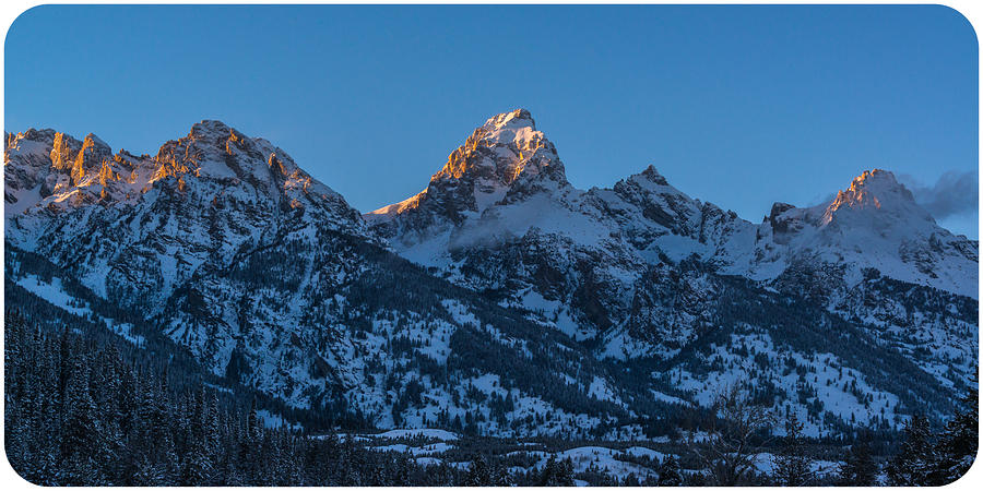 Winter Dawn Over The Tetons Photograph by Yeates Photography