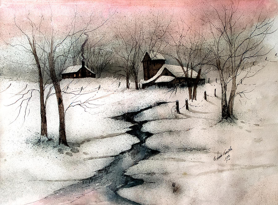 Santa Claus Painting - Winter Days by Anna Sandhu Ray