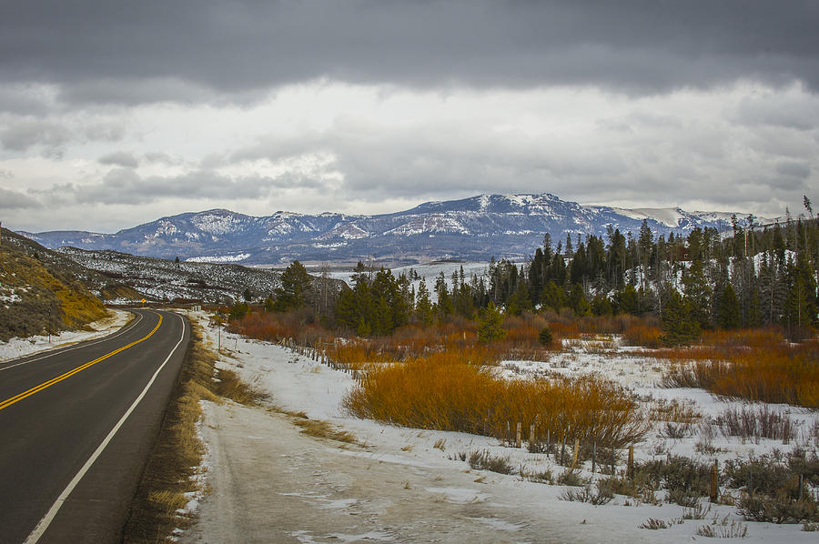 Mountain Photograph - Winter Days Drive by Chelsea Stockton