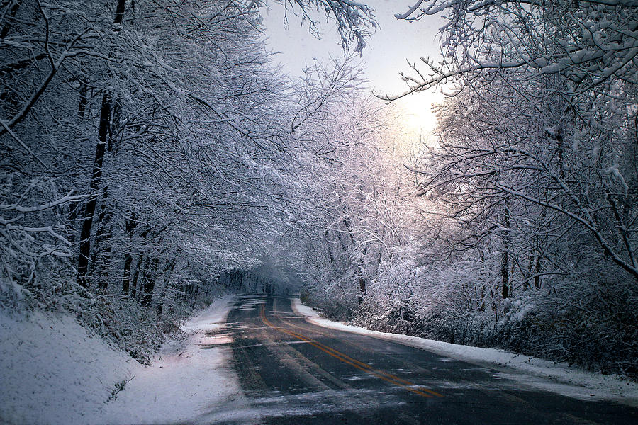 Winter Drive Photograph by Rob Blair