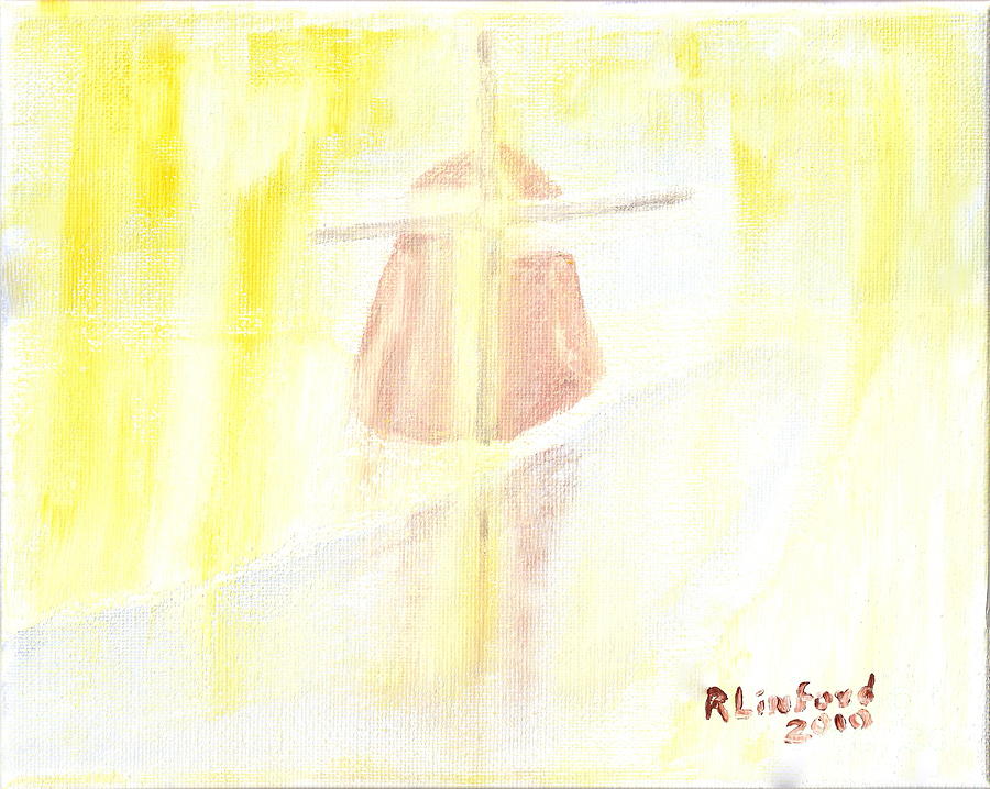 Winter Dutch Windmill 3 Painting by Richard W Linford