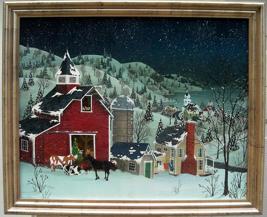 Winter Eve Painting by Robert  Logrippo